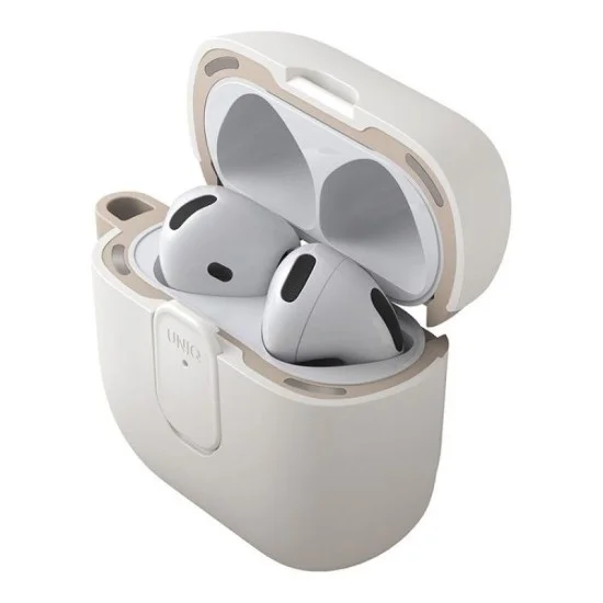 Uniq Clyde Airpods 4Th Gen (2024) Lock Case - Mist Grey (Mist Grey/Khaki)